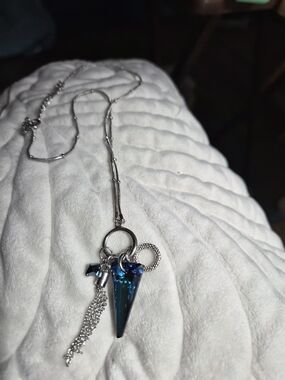 Touchstone Crystal Bermuda Triangle Necklace, Retired